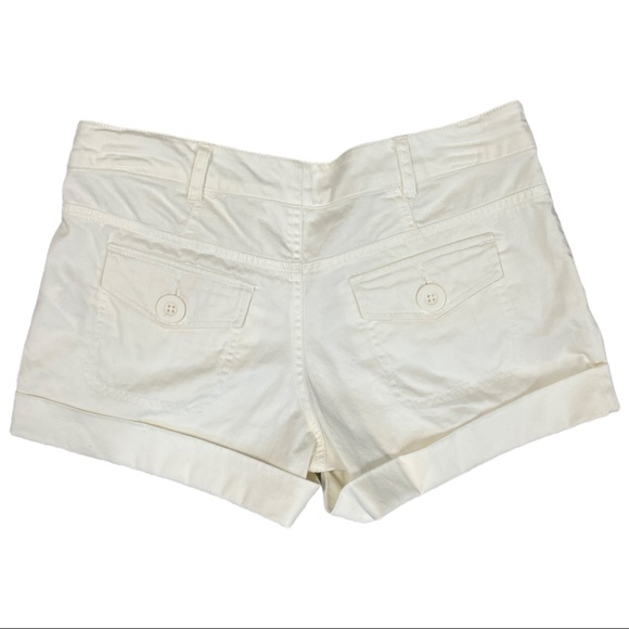 21 Shorts Women's Cuffed White Size S - Picture 2 of 4